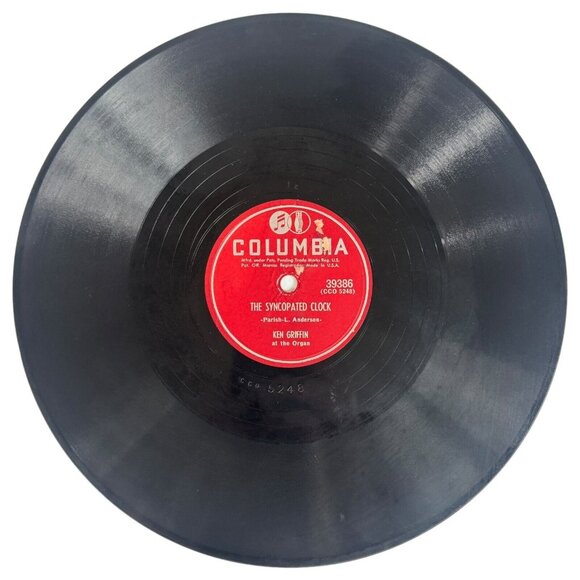 Ken Griffin - Red Sails In The Sunset/The Syncopated Clock 39386 Columbia 78 RPM - Picture 1 of 4